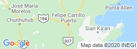 Felipe Carrillo Puerto map